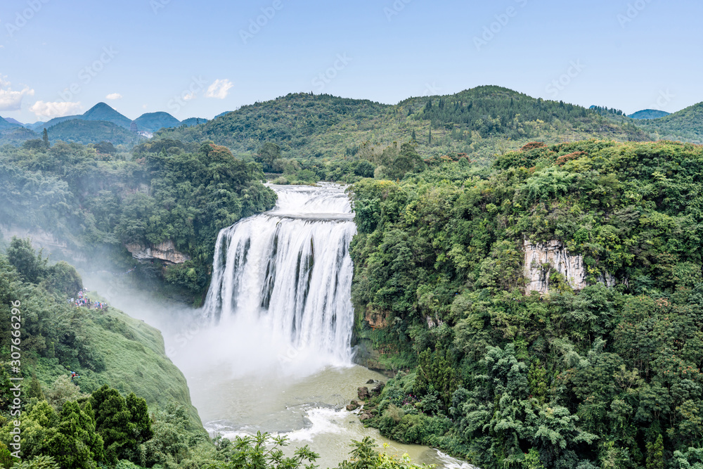 Scenery of Huangguoshu waterfall in Guizhou, China