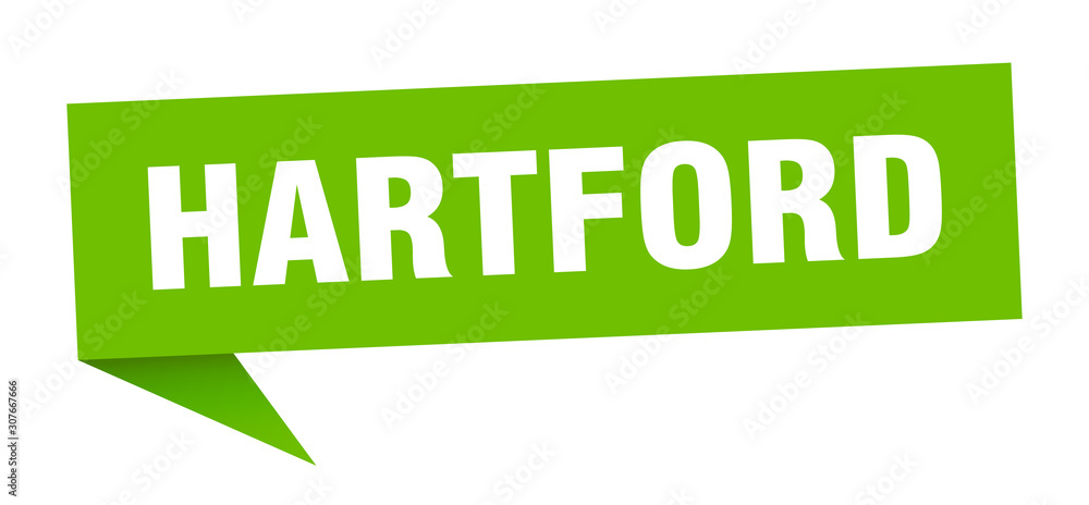 Hartford sticker. Green Hartford signpost pointer sign Hartford sticker. Green Hartford signpost pointer sign