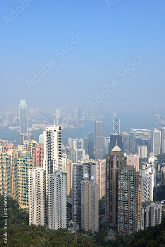 Bird view from Victoria peak  Hong Kong