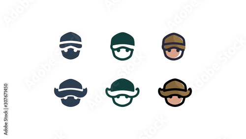 Tourists people characters for hiking and trekking, holiday travel vector concept. Tourist character man and woman, hiker and tourism illustration 