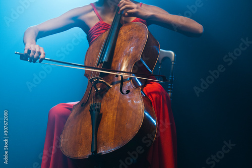 Playing Cello 