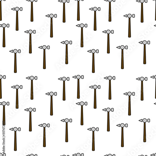 Instruments seamless pattern. tools illustration for design and web. © Екатерина Окунева