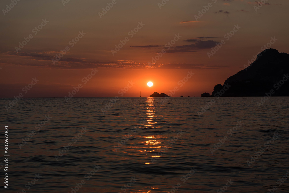 Fototapeta premium sunset at sea