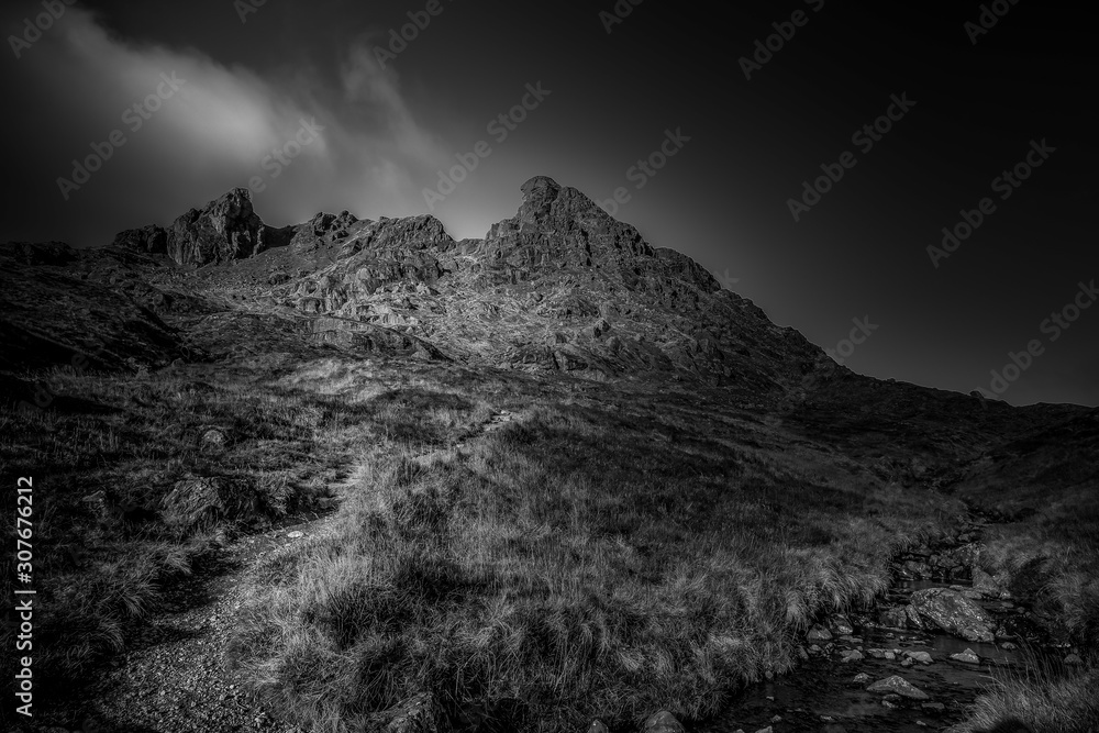 Autumn walk up Ben Arthur, Scotland with views of Ben Lomond.