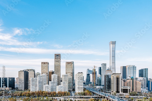 Daytime scenery of CBD skyline in Beijing  China