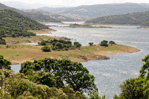 Lake Liscia in Sardinia