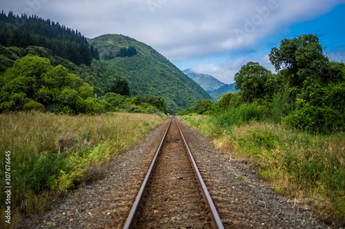 New Zealand Railroad landscape