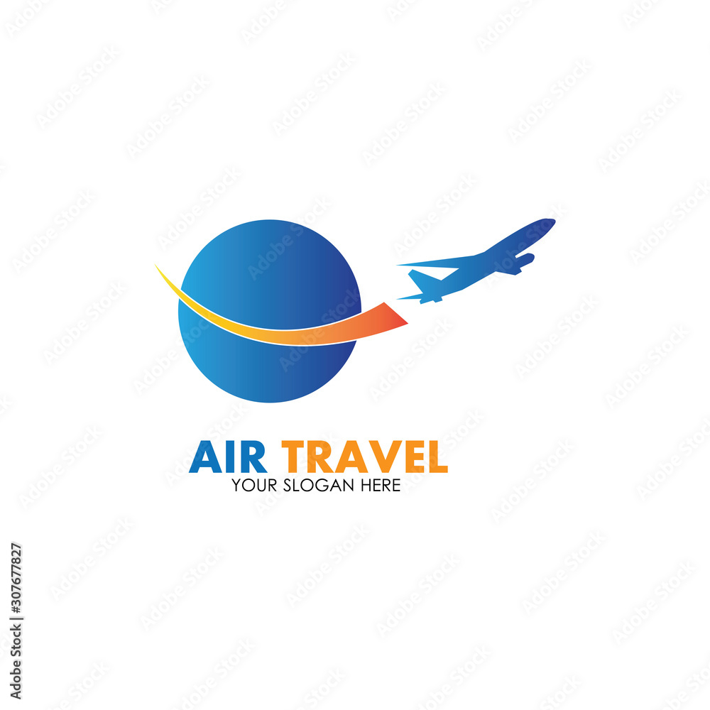 Air Travel logo vector icon design template-vector Air Travel logo vector icon design template-vector