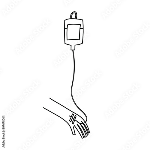 Doodle art for saline infusion