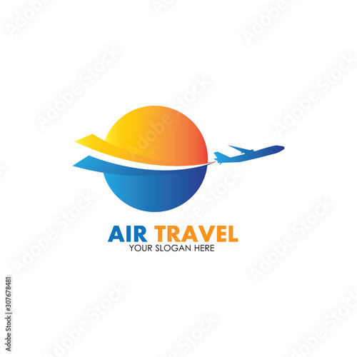 Air Travel logo vector icon design template-vector