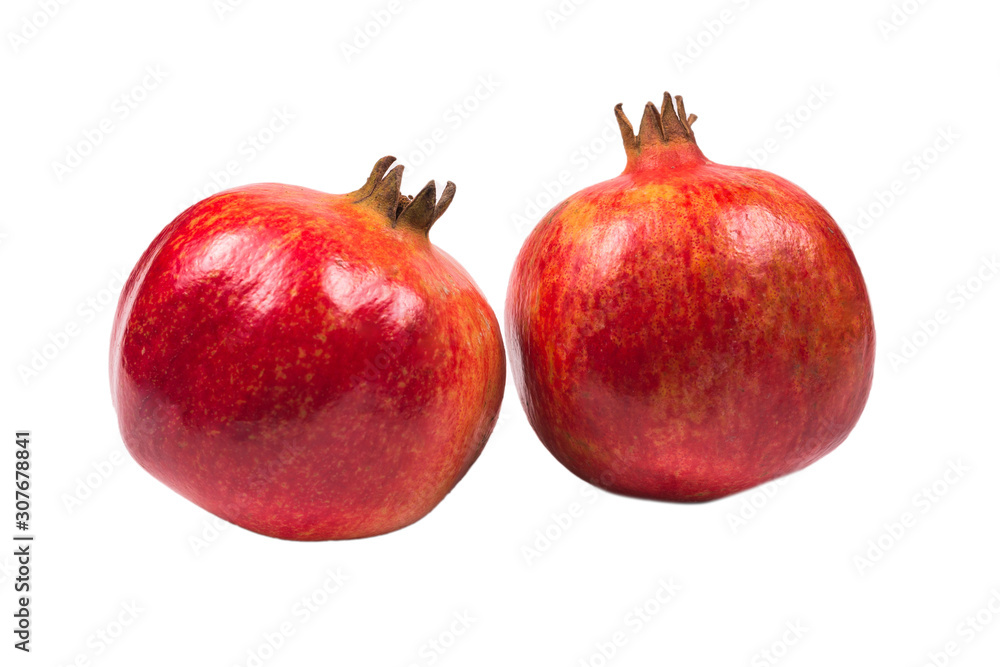 Sweet pomegranate isolated on white background. Sweet pomegranate isolated on white background.