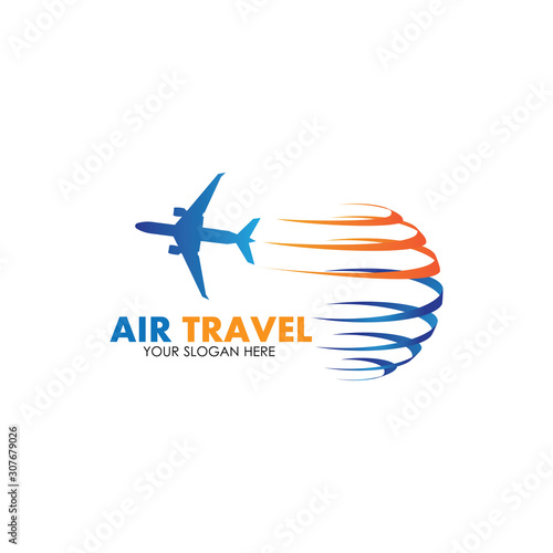 Air Travel logo vector icon design template-vector