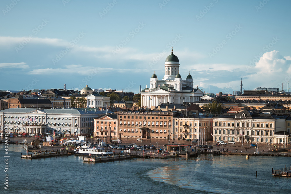 The landscape of Helsinki city, Finland