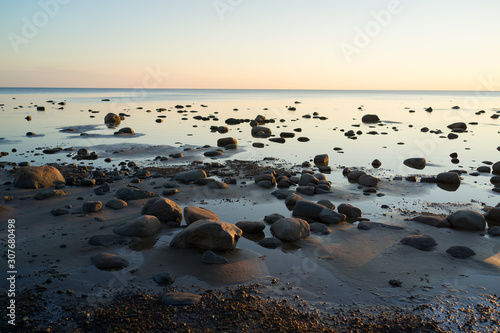 Fototapeta Naklejka Na Ścianę i Meble -  stone coast, Baltic sea, Estonia