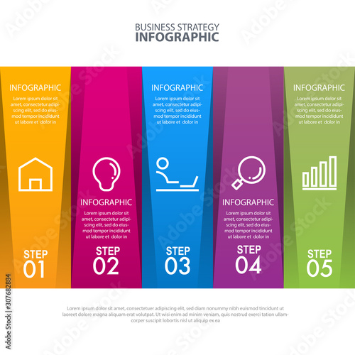Timeline Business strategy infographic design template
