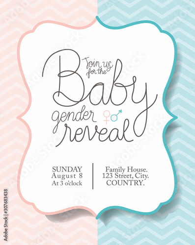 Baby shower invitation vector design