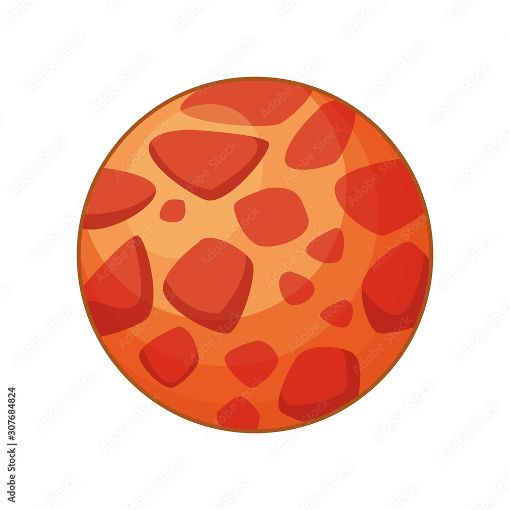 Obraz premium Meteorite icon image, colorful design