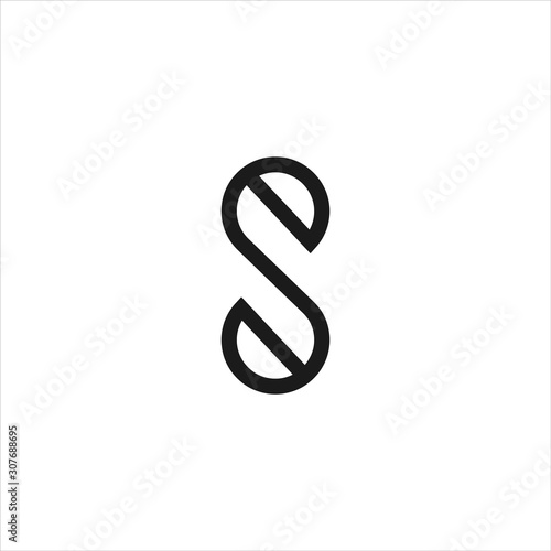 Initial letter es or se logo vector templates