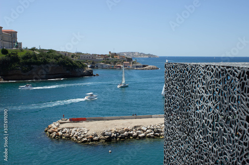 Marseille on MUCEM bridge