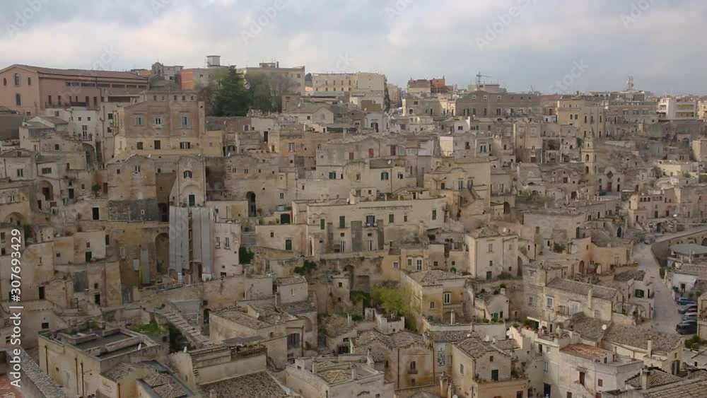 Traditional houses carved in rock in Matera, Italy Traditional houses carved in rock in Matera, Italy
