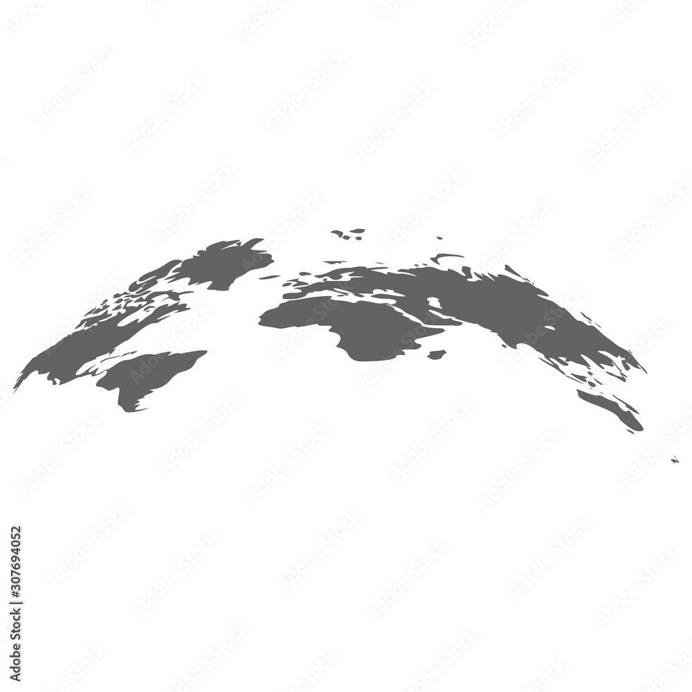 Naklejka premium World map earth infographic. Earth planet vector