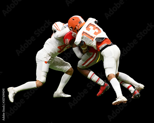 Great action photos of high school football players making amazing plays during a football game