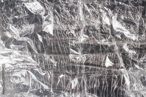 polyethylene texture with tape on dark