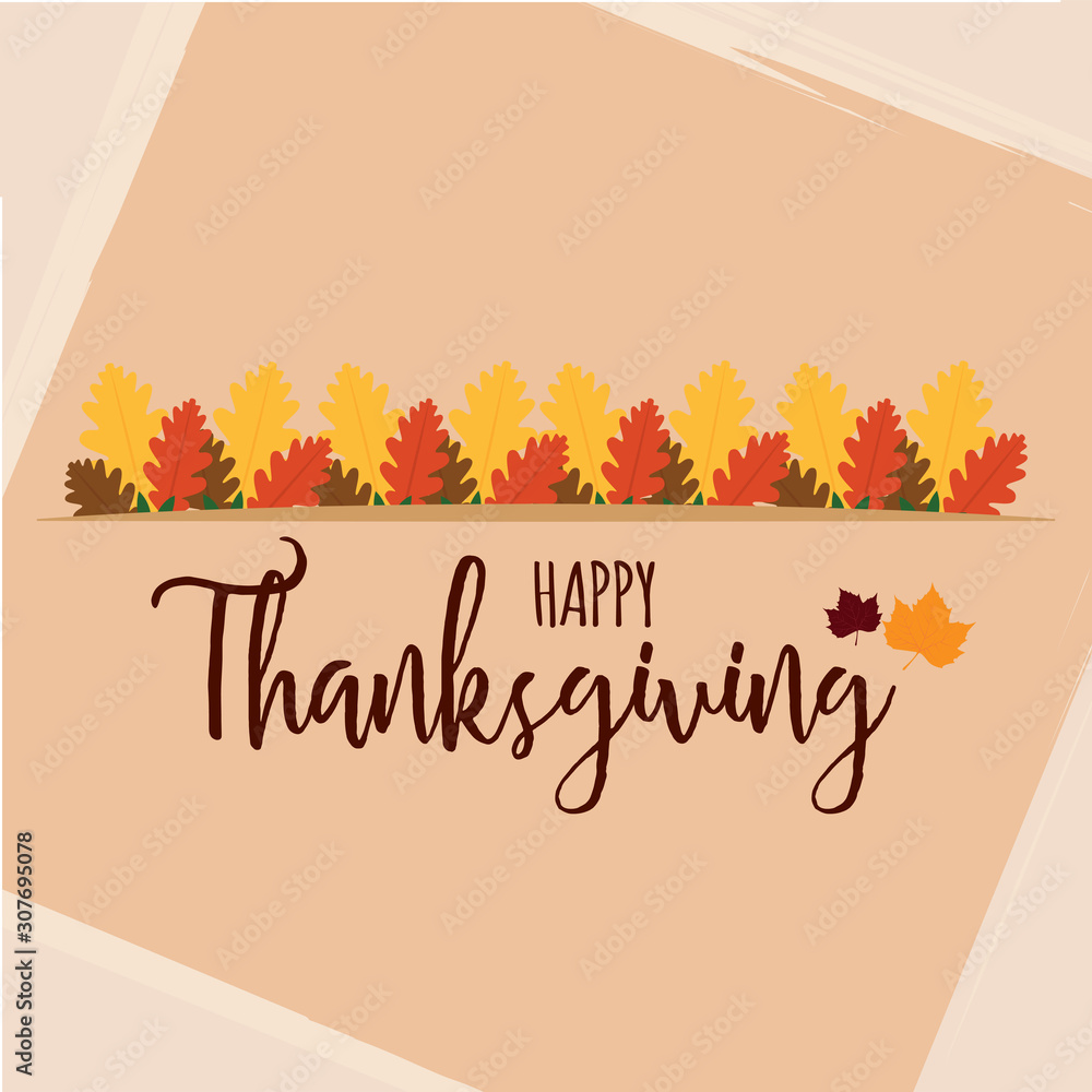 Thanksgiving poster with text