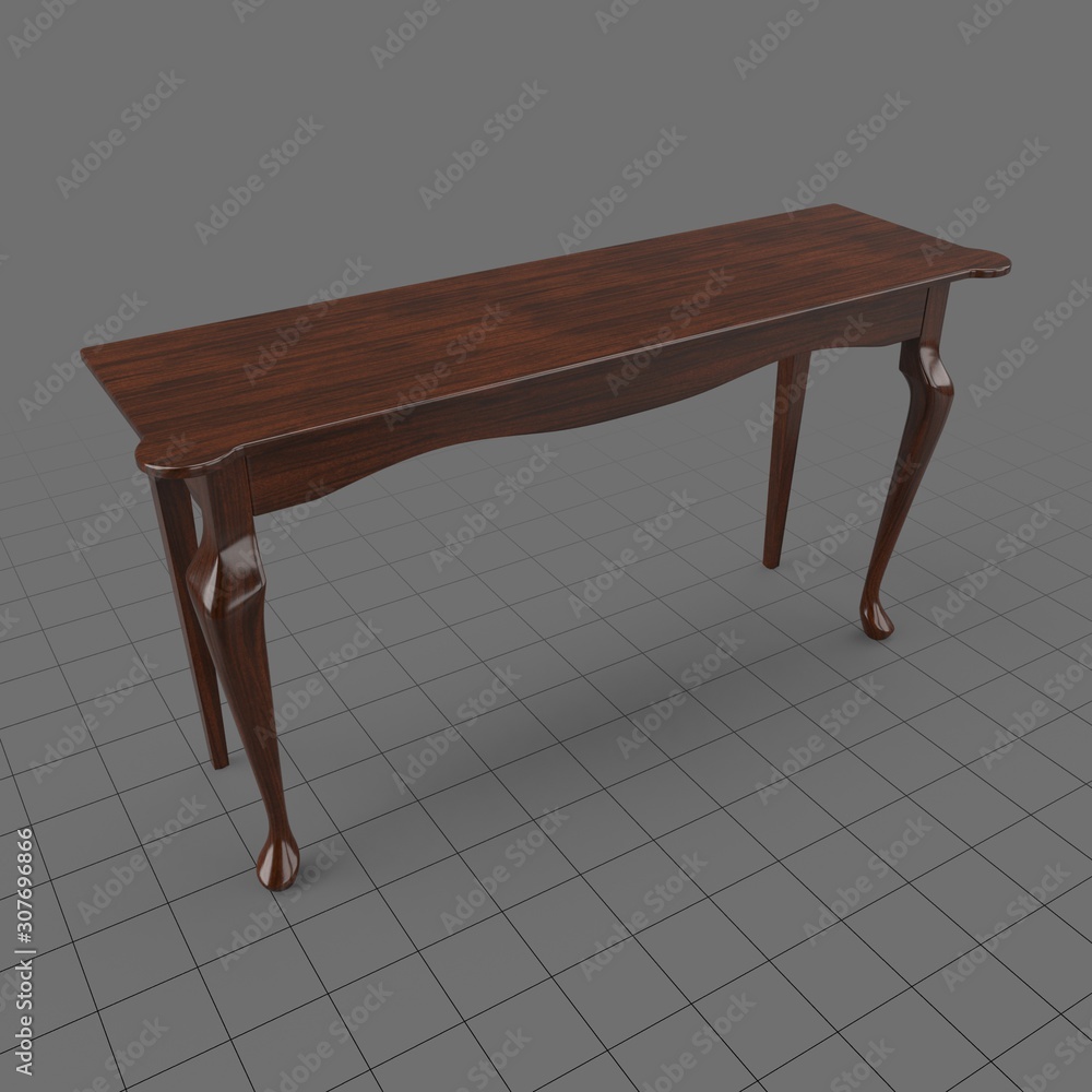 Traditional console table Stock 3D asset | Adobe Stock