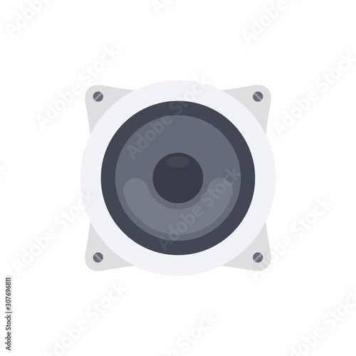 Speaker vector Illustration. flat icon style.