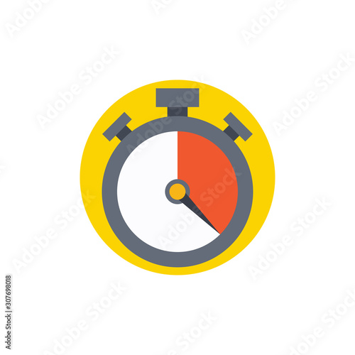 Chronometer  vector Illustration. flat icon style.