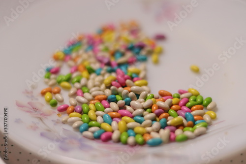Coloured candy