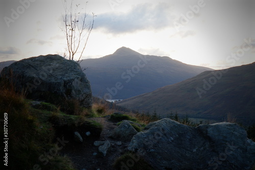 Autumn views from Ben Arthur - the Cobbler, Scotland photo