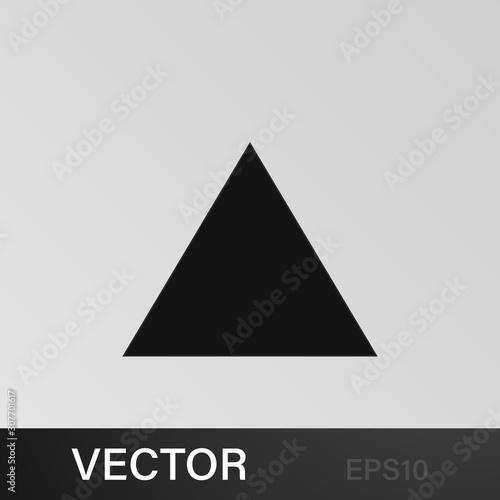 equilateral triangle icon. Elements of Geometric figure icon for concept and web apps. Illustration icon for website design and development, app development