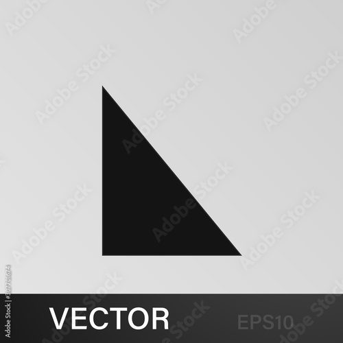 right triangle icon. Elements of Geometric figure icon for concept and web apps. Illustration icon for website design and development, app development