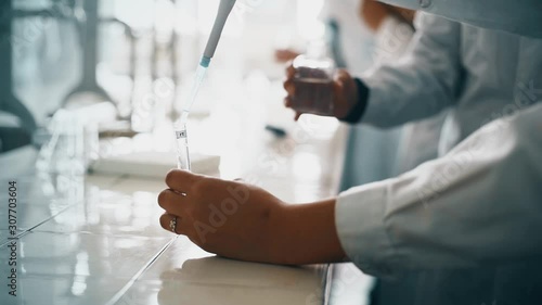 Testing new medicine in the laboratory