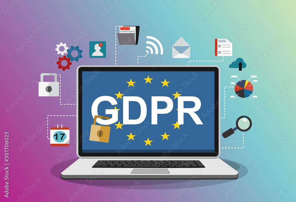 GDPR concept illustration. Idea of data protection. GDPR concept illustration. Idea of data protection.