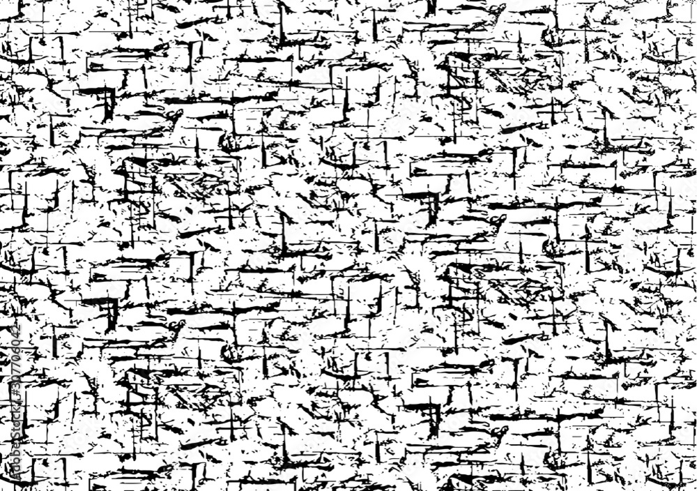 Rough black and white texture vector. Distressed overlay texture. Grunge background. Abstract textured effect. Vector Illustration. Black isolated on white background. EPS10.