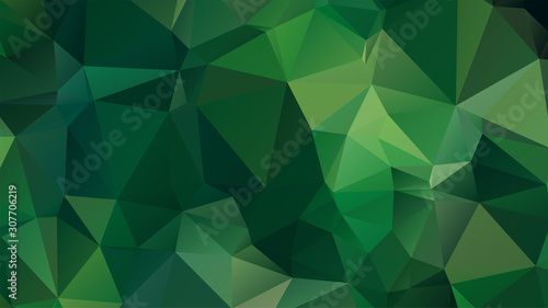 Light Green vector abstract mosaic background. Colorful illustration in Origami style with gradient. Template for a cell phone background