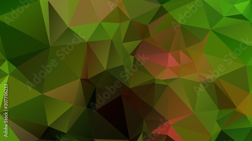 Light Green vector abstract mosaic background. Colorful illustration in Origami style with gradient. Template for a cell phone background