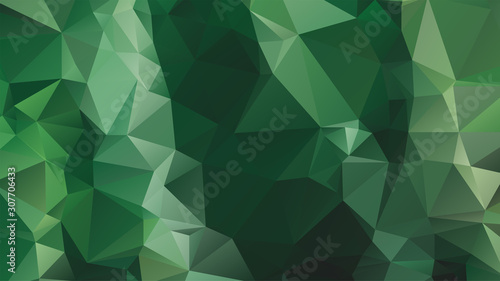 Light Green vector abstract mosaic background. Colorful illustration in Origami style with gradient. Template for a cell phone background