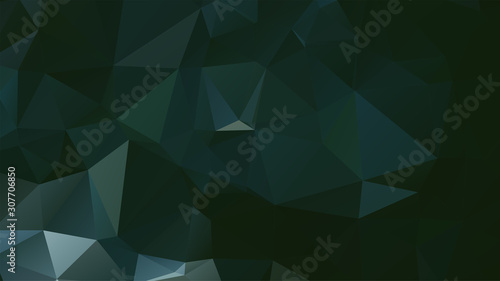 Light Green vector abstract mosaic background. Colorful illustration in Origami style with gradient. Template for a cell phone background
