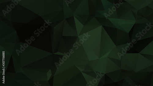 Light Green vector abstract mosaic background. Colorful illustration in Origami style with gradient. Template for a cell phone background