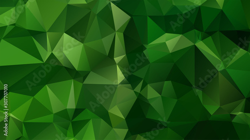Light Green vector abstract mosaic background. Colorful illustration in Origami style with gradient. Template for a cell phone background