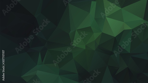 Light Green vector abstract mosaic background. Colorful illustration in Origami style with gradient. Template for a cell phone background