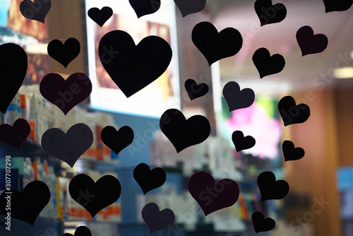 Photography abstract background with hearts, sweden, stockholm europe, nacka