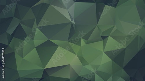 Light Green vector abstract mosaic background. Colorful illustration in Origami style with gradient. Template for a cell phone background