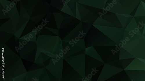 Light Green vector abstract mosaic background. Colorful illustration in Origami style with gradient. Template for a cell phone background