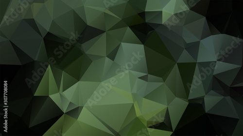 Light Green vector abstract mosaic background. Colorful illustration in Origami style with gradient. Template for a cell phone background