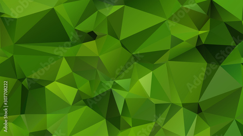 Light Green vector abstract mosaic background. Colorful illustration in Origami style with gradient. Template for a cell phone background